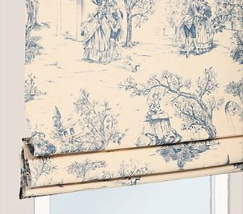 tenda a pacchetto toile de jouy su misura
